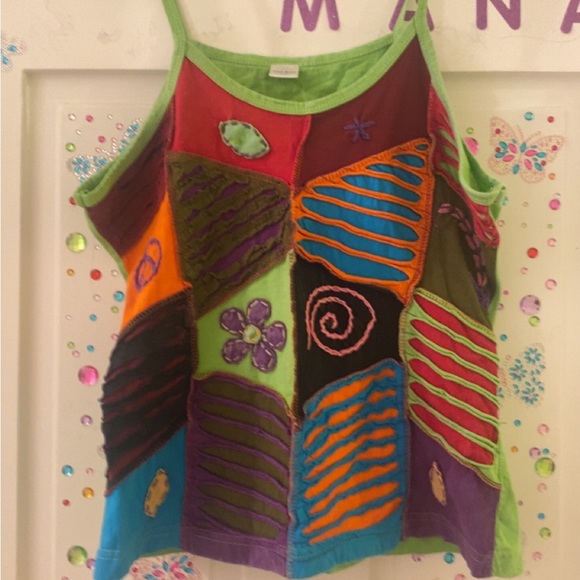 Beautiful Intricate Hand Crafted Patchwork Tank Top! - Picture 1 of 2